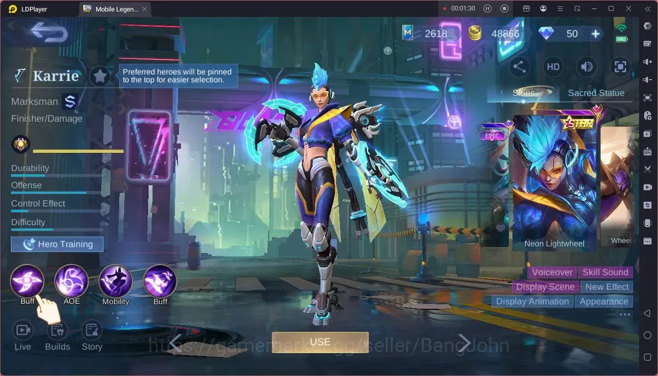 Mobile Legends: Bang Bang Accounts Global|Hero 115|Skin 284|Renowned|StarWars Cyclops image 5