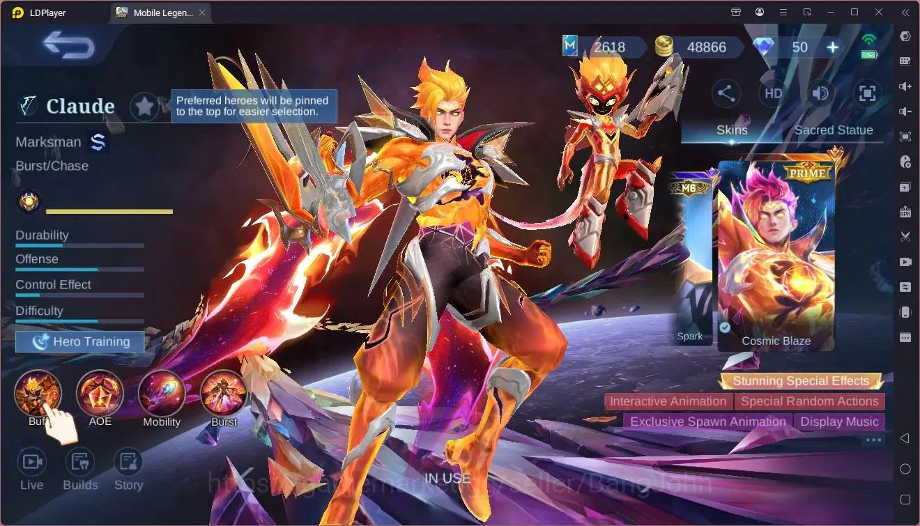 Mobile Legends: Bang Bang Accounts Global|Hero 115|Skin 284|Renowned|StarWars Cyclops image 8