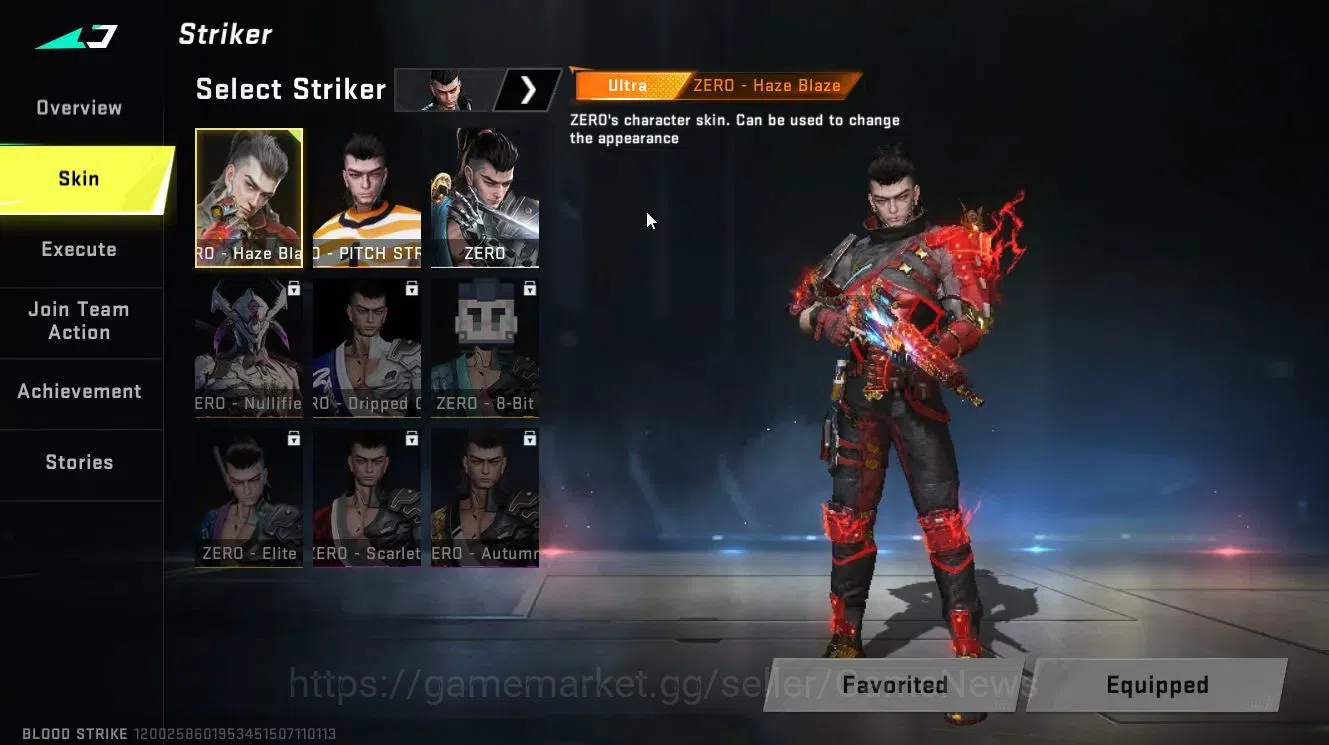Blood Strike Accounts Others ASIA|ULTRA (ZERO-Haze Blade,ALONDRA,KAG6-Votique,INP9,etc)|LMT 3