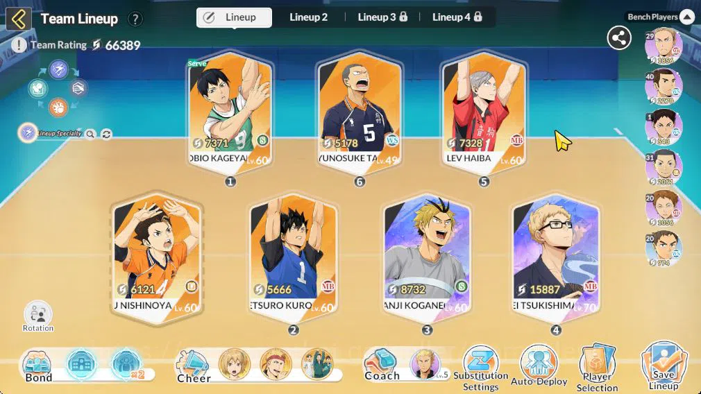HAIKYU!! FLY HIGH Accounts SEA Lv37 | 2 SP [Tsukishima FwFestv+Memo, Kanji Ko image 3