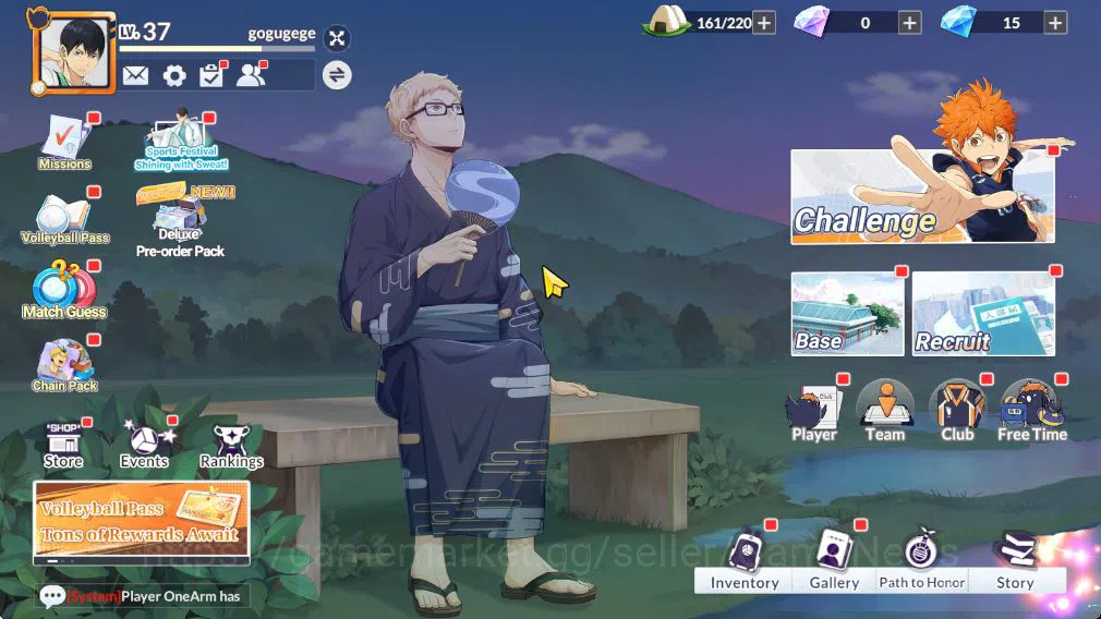 HAIKYU!! FLY HIGH Accounts SEA Lv37 | 2 SP [Tsukishima FwFestv+Memo, Kanji Ko image 4