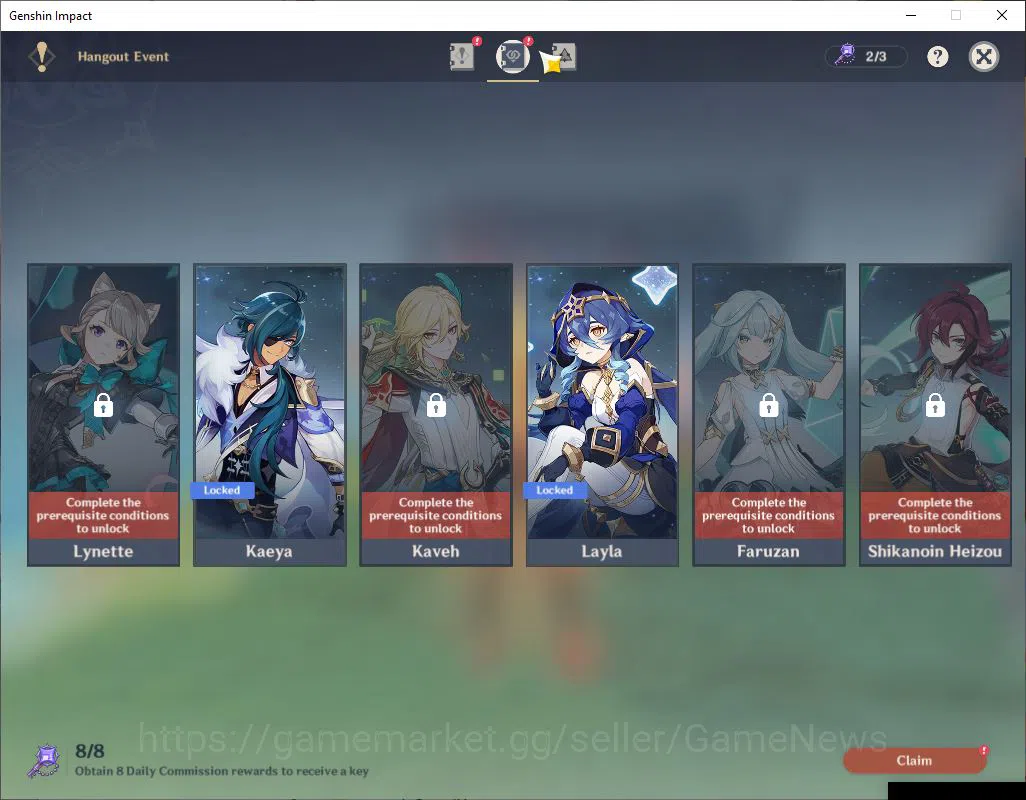 Genshin Impact Accounts EU|AR 55|2Limited+2(*5Weapon)|SkirkC2+Sign,Mavuika image 13