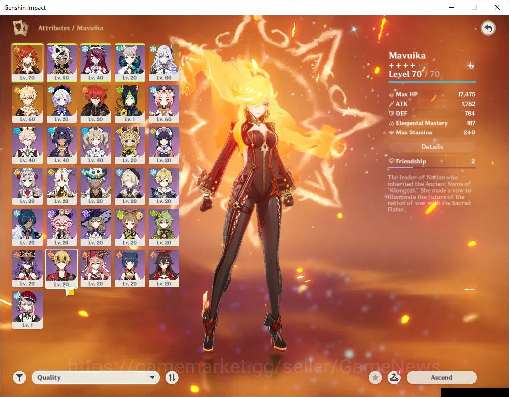 Genshin Impact Accounts EU|AR 55|2Limited+2(*5Weapon)|SkirkC2+Sign,Mavuika image 3