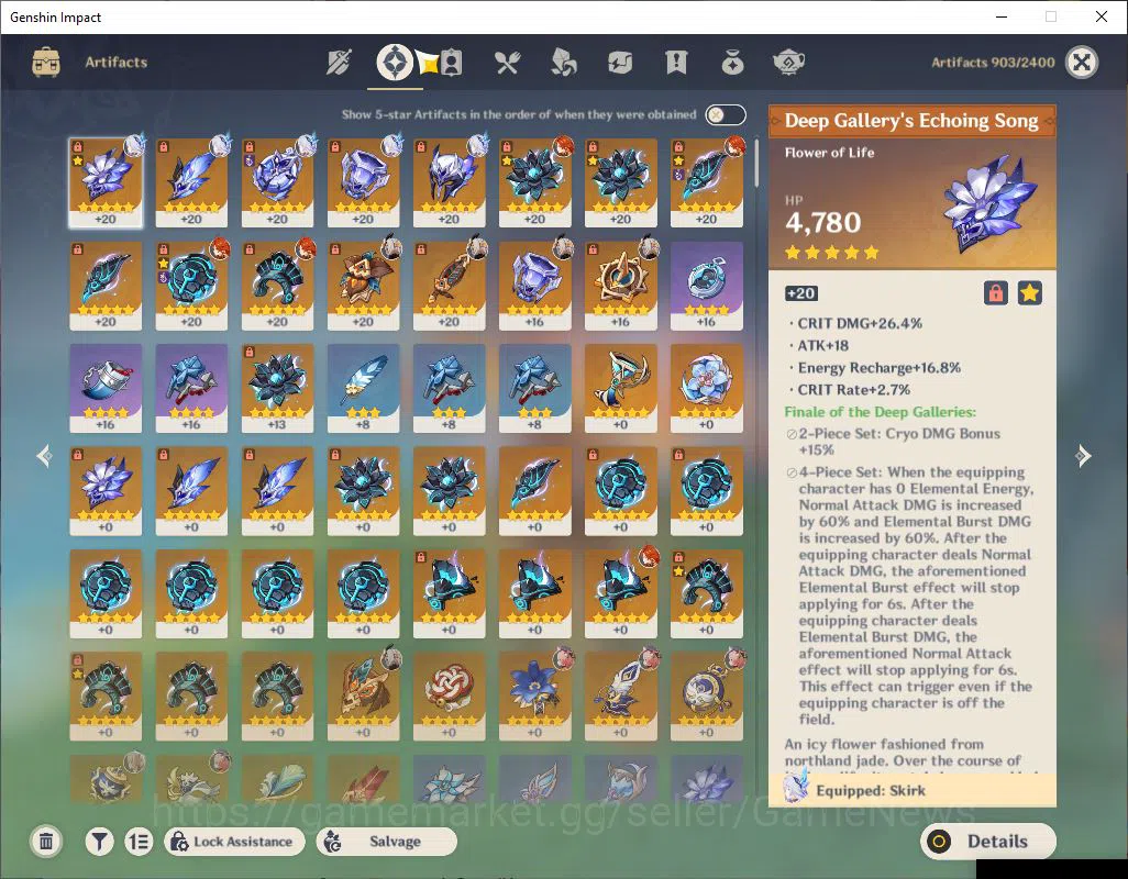 Genshin Impact Accounts EU|AR 55|2Limited+2(*5Weapon)|SkirkC2+Sign,Mavuika image 6