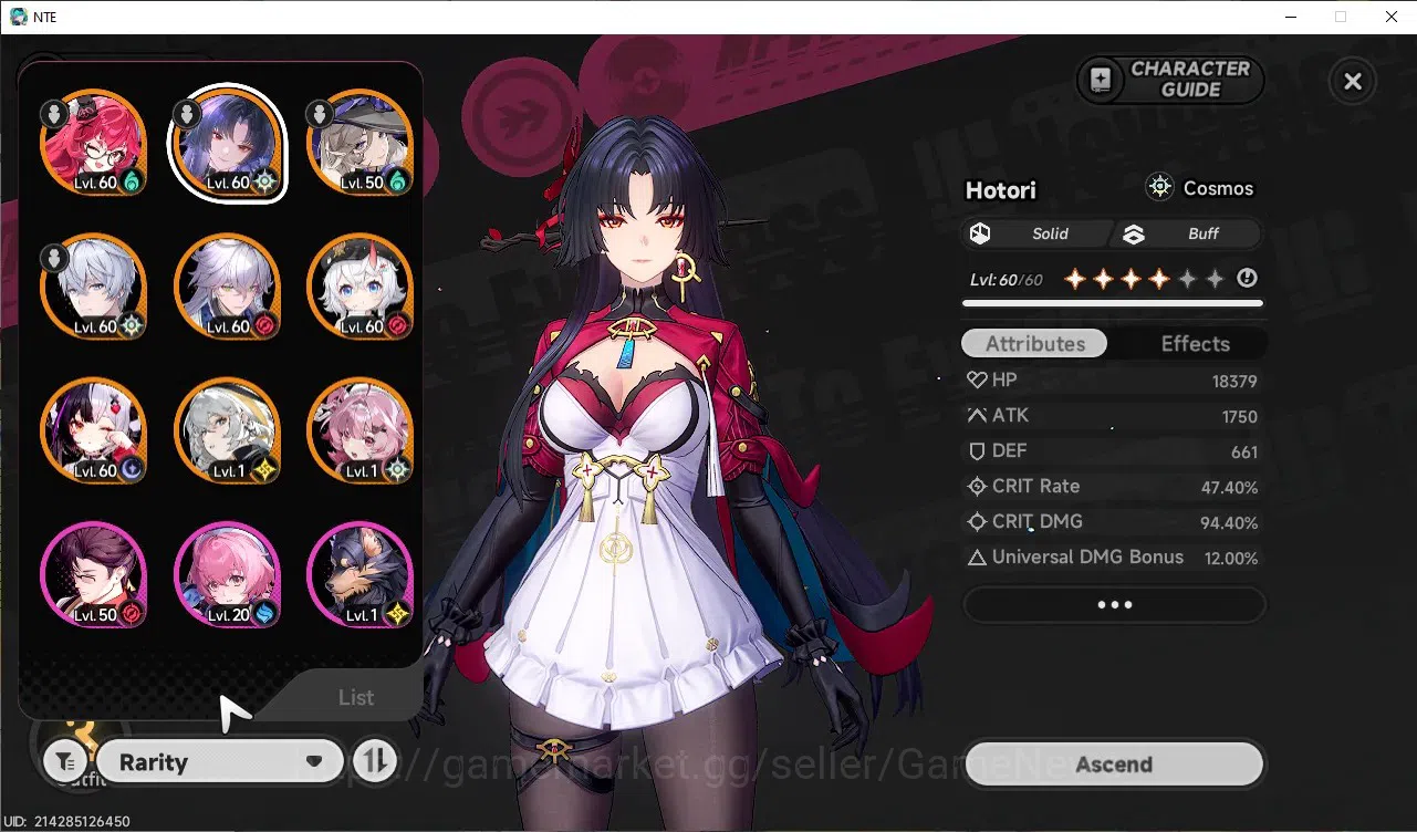 Neverness to Everness Accounts GLOBAL SEA|HL 43|TL 25|8 SSR 3 Limit[LacrimosaA1,H image 2