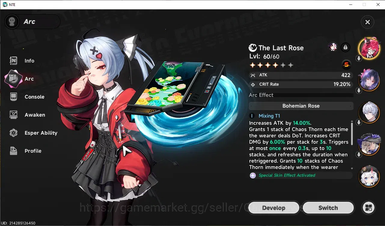 Neverness to Everness Accounts GLOBAL SEA|HL 43|TL 25|8 SSR 3 Limit[LacrimosaA1,H image 5