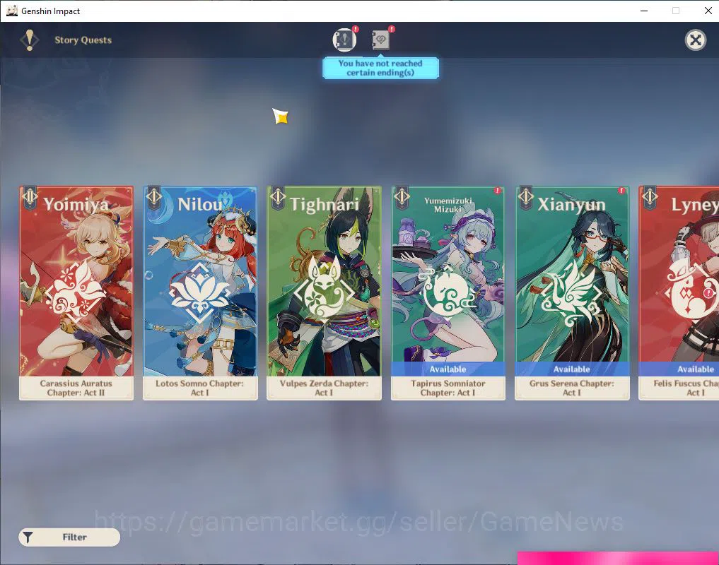 Genshin Impact Accounts Mid Game ASIA|AR 56|10  limited +9(*5Weapon)|[Yelan,Ganyu,HuTao]+Sign,Eula,Ayaka,Raiden,Etc|3 11