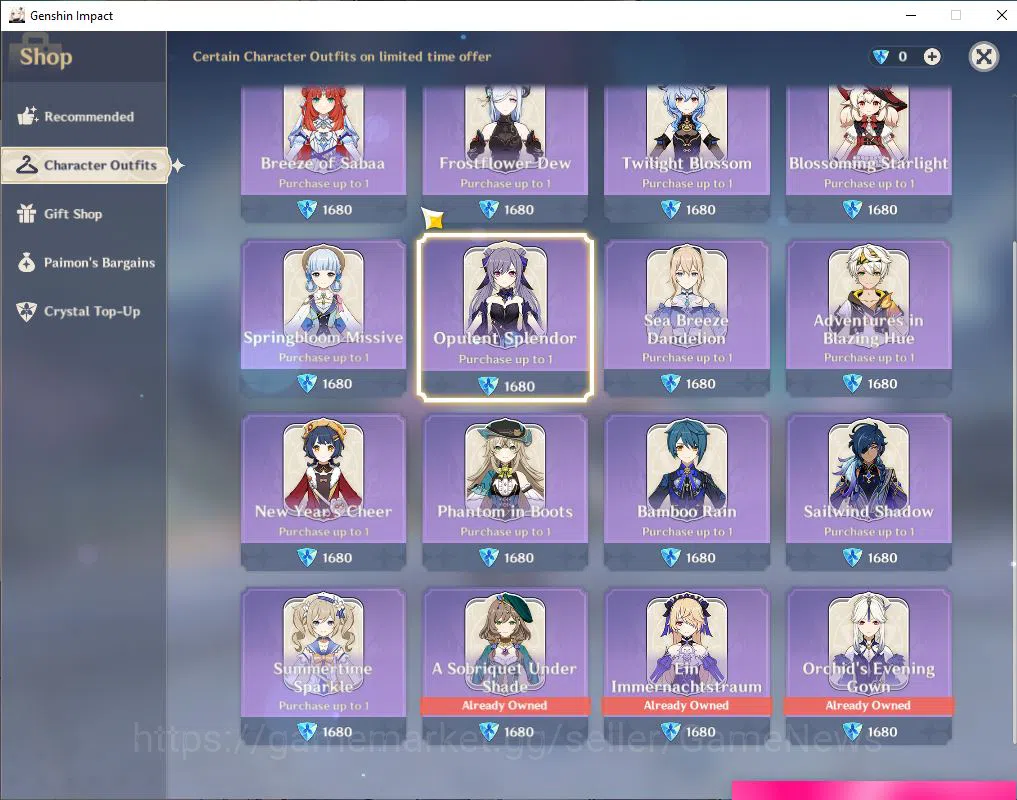Genshin Impact Accounts Mid Game ASIA|AR 56|10  limited +9(*5Weapon)|[Yelan,Ganyu,HuTao]+Sign,Eula,Ayaka,Raiden,Etc|3 14