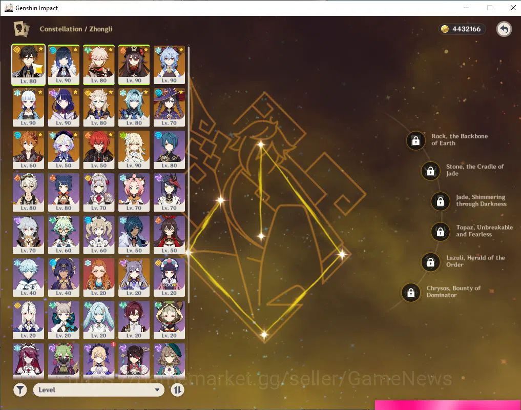 Genshin Impact Accounts Mid Game ASIA|AR 56|10  limited +9(*5Weapon)|[Yelan,Ganyu,HuTao]+Sign,Eula,Ayaka,Raiden,Etc|3 3
