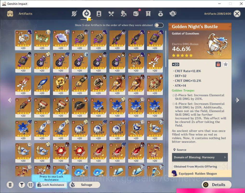 Genshin Impact Accounts Mid Game ASIA|AR 56|10  limited +9(*5Weapon)|[Yelan,Ganyu,HuTao]+Sign,Eula,Ayaka,Raiden,Etc|3 5