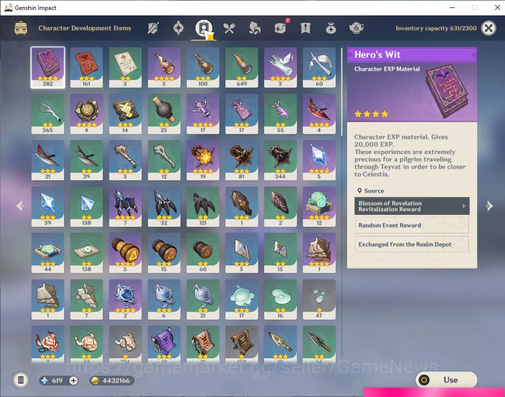 Genshin Impact Accounts Mid Game ASIA|AR 56|10  limited +9(*5Weapon)|[Yelan,Ganyu,HuTao]+Sign,Eula,Ayaka,Raiden,Etc|3 6