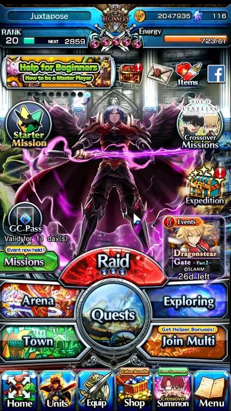 Grand Summoners Accounts Global|Rank 20| 116 cc |2 Ascend | War Hero Fen,De image 1