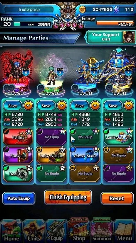 Grand Summoners Accounts Global|Rank 20| 116 cc |2 Ascend | War Hero Fen,De image 4