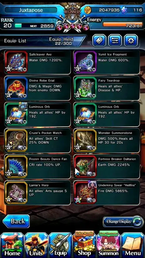 Grand Summoners Accounts Global|Rank 20| 116 cc |2 Ascend | War Hero Fen,De image 7