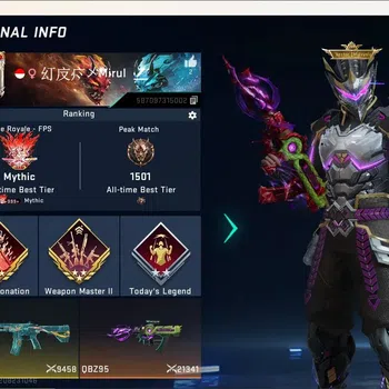 Blood Strike Accounts Collab Skin ASIA|Eternal Striker:Katya-Glint|Eternal Gun:DesertEagle|5 Collab Gun [TR&7DS]|1 Limited