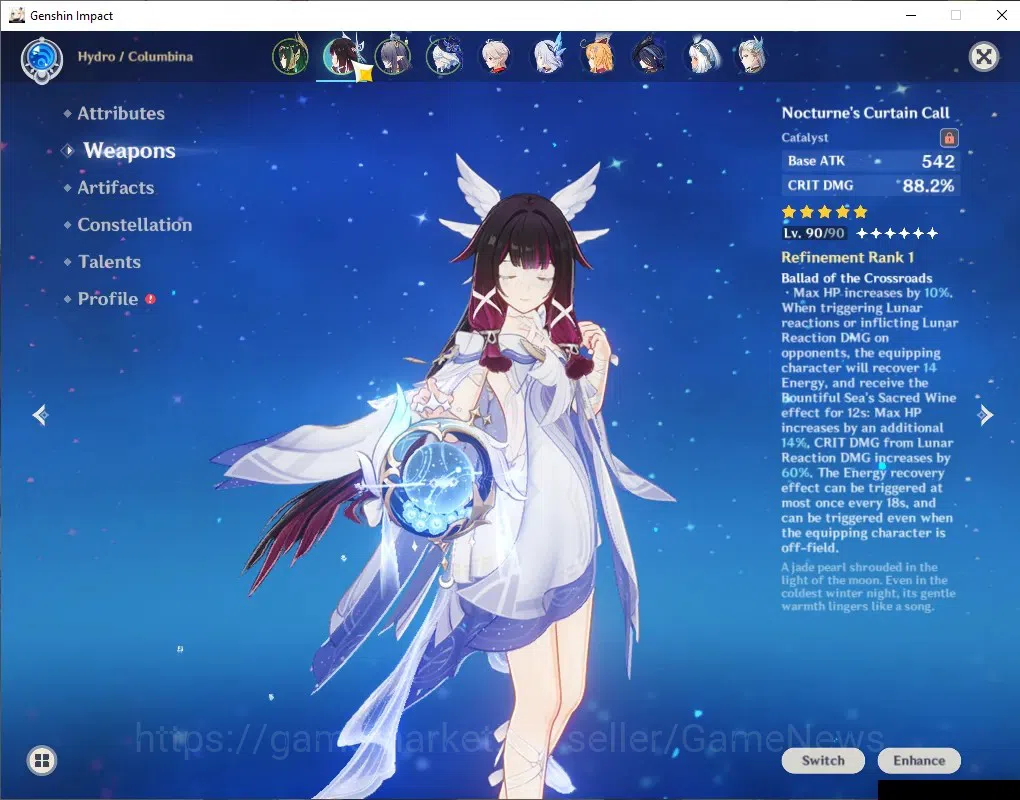 Genshin Impact Accounts ASIA|AR 59|PermaFrezee Skirk + Lunarbloom Nefer|11 image 7