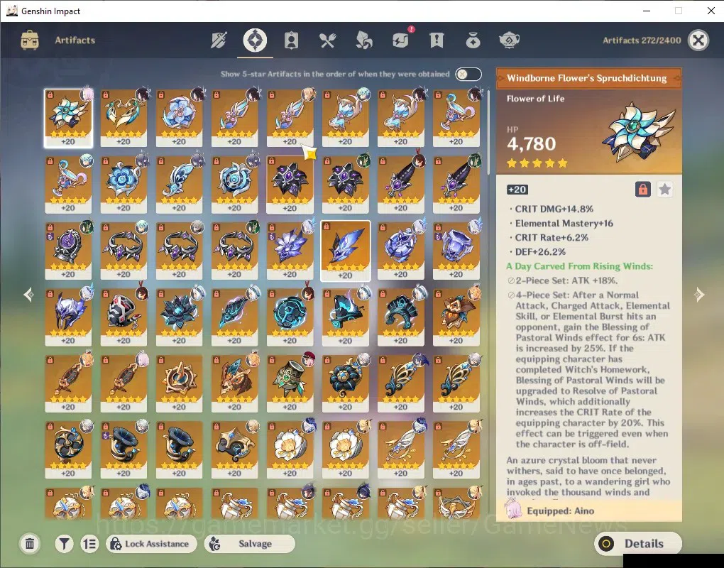 Genshin Impact Accounts ASIA|AR 59|PermaFrezee Skirk + Lunarbloom Nefer|11 image 9