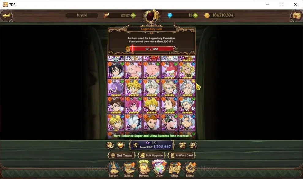 The Seven Deadly Sins: Grand Cross Accounts Global|1,7M CC|20 LS|2 LR+4 UR+Gachiakuta|Brunhild image 2