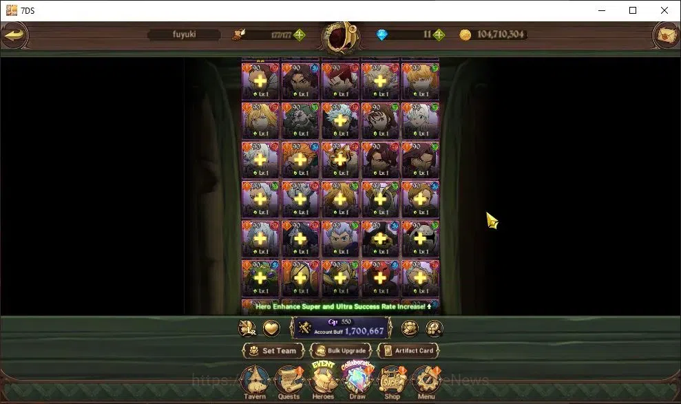 The Seven Deadly Sins: Grand Cross Accounts Global|1,7M CC|20 LS|2 LR+4 UR+Gachiakuta|Brunhild image 4