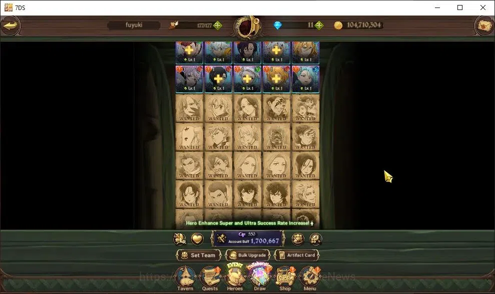 The Seven Deadly Sins: Grand Cross Accounts Global|1,7M CC|20 LS|2 LR+4 UR+Gachiakuta|Brunhild image 6