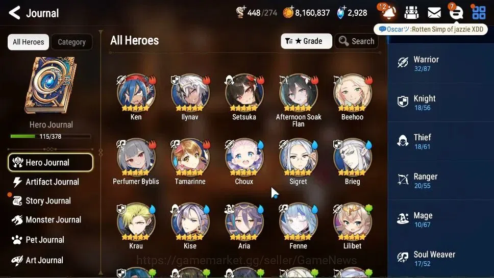 Epic Seven Accounts GLOBAL Unverif|NewEra|9 ML(Salome,C Lilias,A Laika image 7
