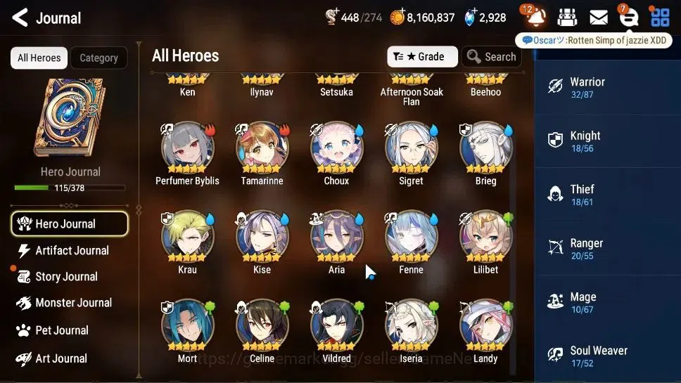 Epic Seven Accounts GLOBAL Unverif|NewEra|9 ML(Salome,C Lilias,A Laika image 8