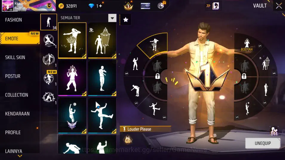 Free Fire Accounts Indonesia|M1887-Rapper Underworld|AK47 - Blue Flam image 15