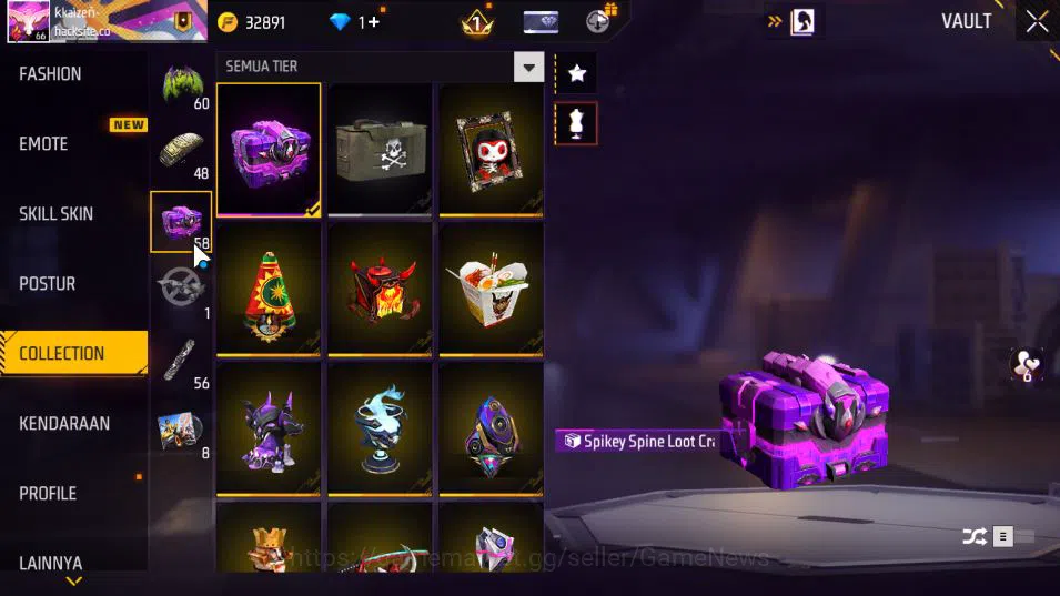 Free Fire Accounts Indonesia|M1887-Rapper Underworld|AK47 - Blue Flam image 18