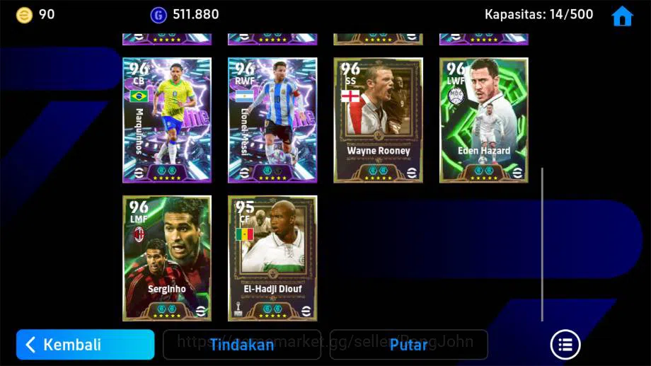 eFootball Accounts power 3179 | Adriano pes, van djik show time, gull image 4