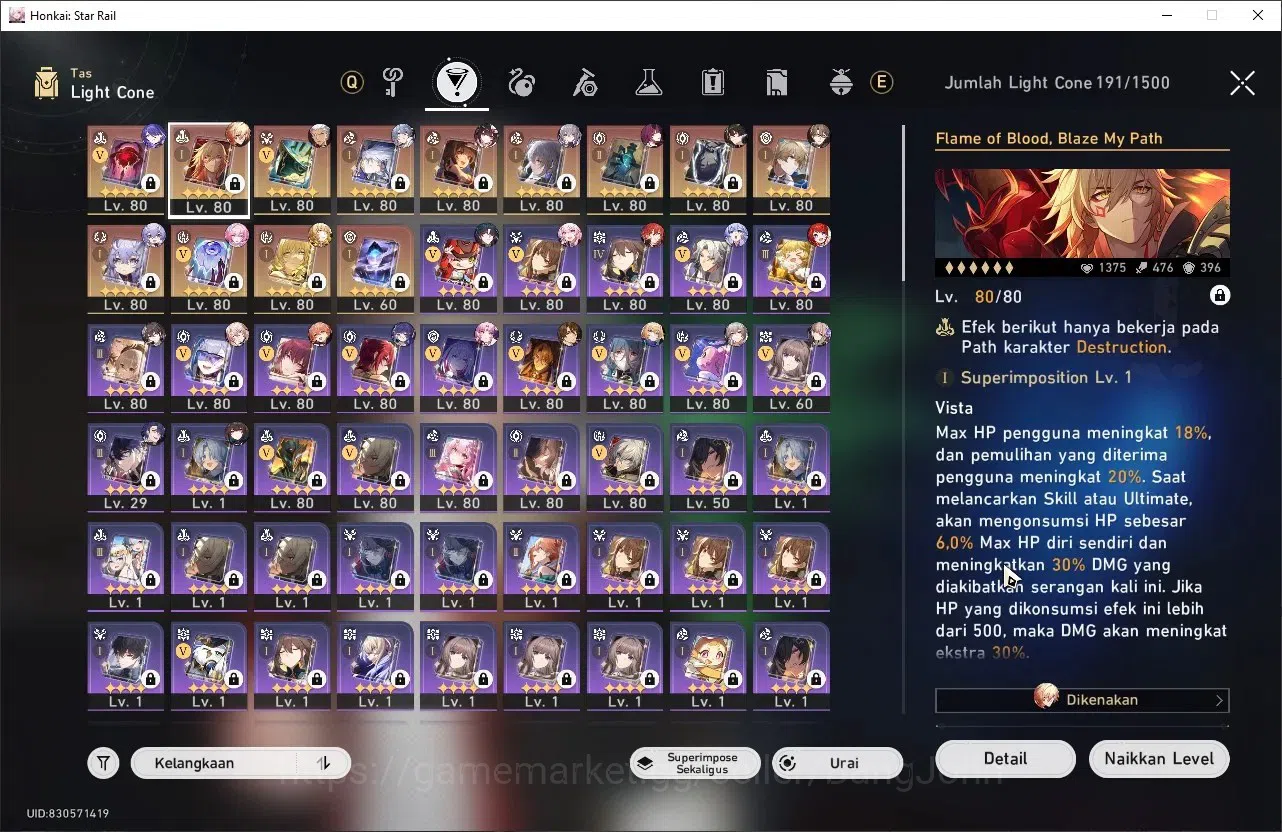 Honkai Star Rail Accounts Others ASIA | TL70 | Myde+Sign With PremTeam, Cyrene,Tribbie,Aglaea+Sign 5