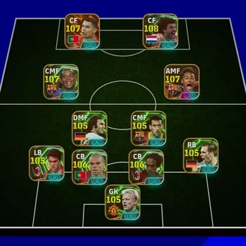 eFootball Accounts High-End =[ All in One | Strength 3310+ ]= ➜ Ronaldo ➺ Gullit ➜ Neymar ➺ Ronaldinho ➜ Pepe ➺ Backenbauer
