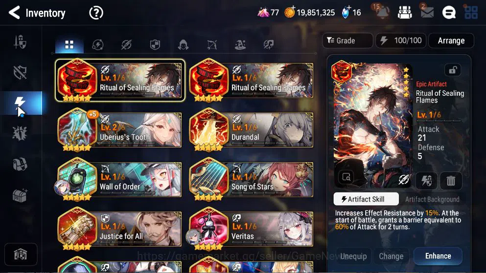 Epic Seven Accounts GLOBAL Unverif|NewEra|6 ML(RoLight,SECeline,MKawer image 8