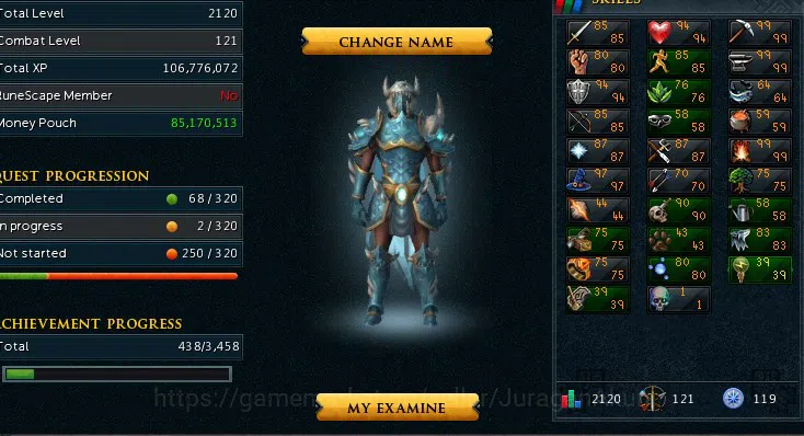 RuneScape 3 Accounts RS3 | 2120 Total Level | 119 Quest Points | Email  image 14