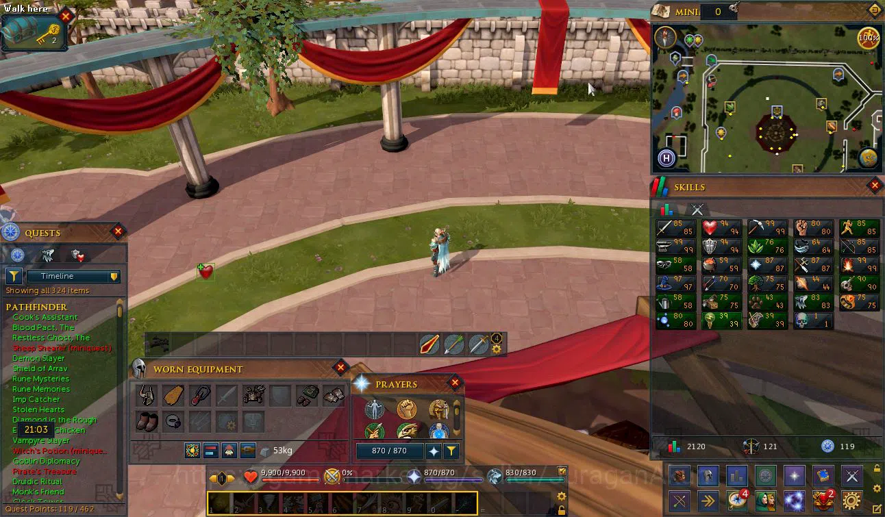 RuneScape 3 Accounts RS3 | 2120 Total Level | 119 Quest Points | Email  image 7