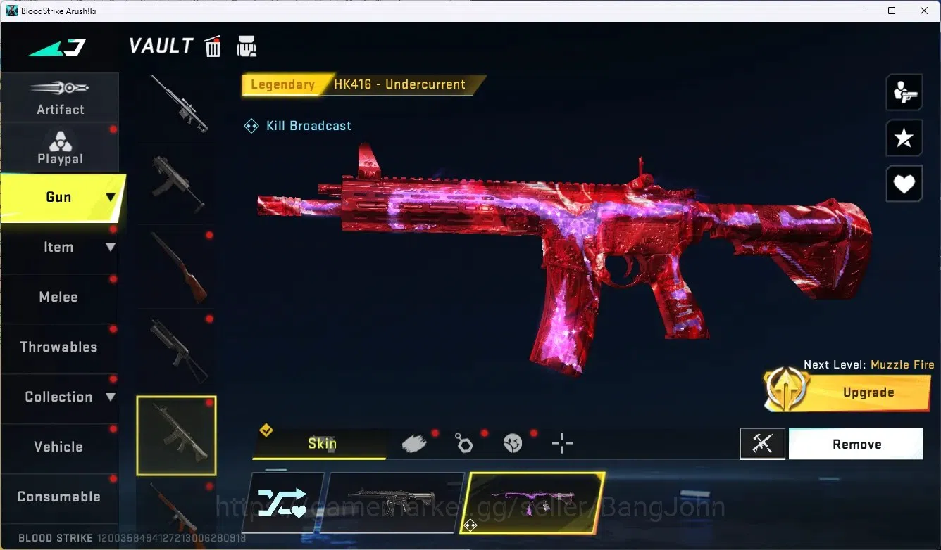 Blood Strike Accounts ASIA|1 Limited Gun:Origin-12|Legendary Melee Katan image 16