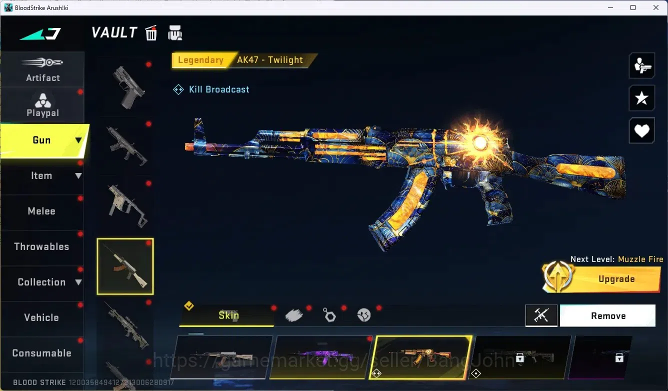 Blood Strike Accounts ASIA|1 Limited Gun:Origin-12|Legendary Melee Katan image 4