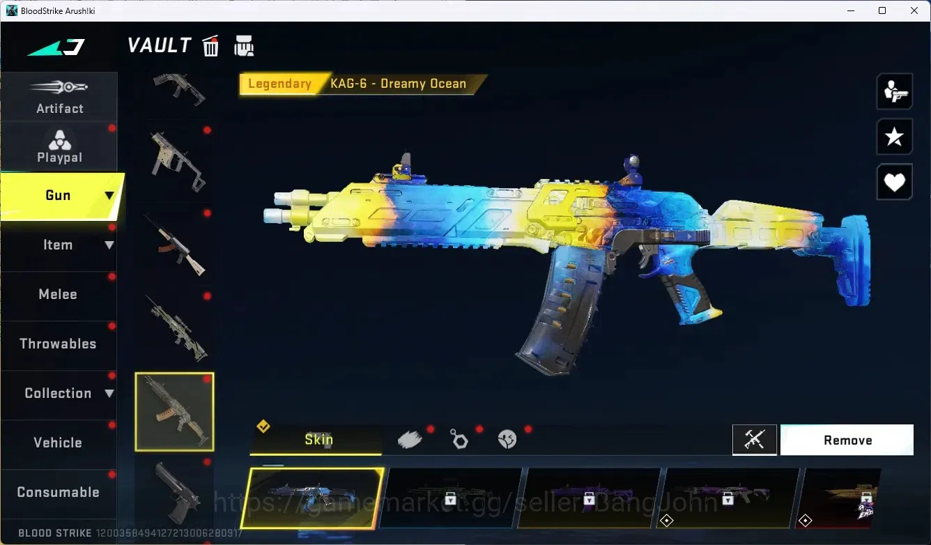 Blood Strike Accounts ASIA|1 Limited Gun:Origin-12|Legendary Melee Katan image 5