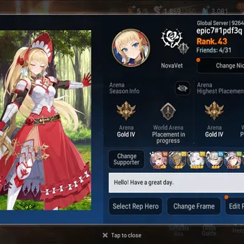 Epic Seven Accounts High-End Global Unverif | 7 ML(Belian,Ruele,MAKen,FLidica,ArbVildred,Etc.) Fumyr,Aube+Art|PoH+Bless