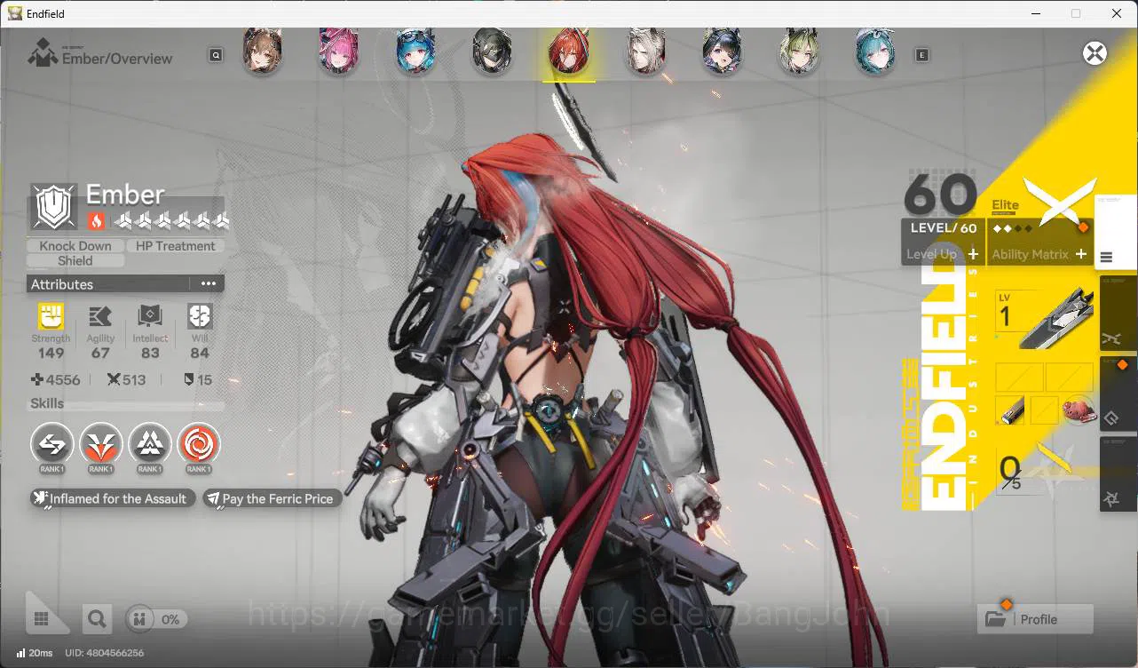 Arknights: Endfield Accounts ASIA | MID GAME | Laevatain +Sign | Gilberta + Sig image 10
