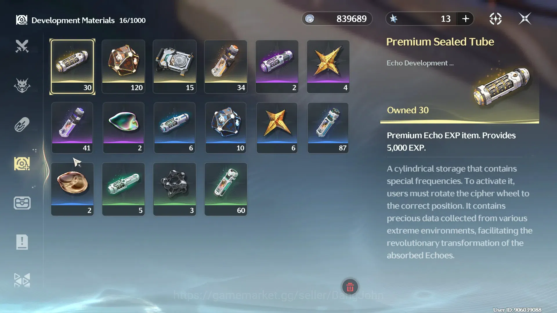 Wuthering Waves Accounts Others SEA|UL 8 | 1 Limit Denia L20 | 1(*5Wep) Starfield Calibrator R1 | 6 Lustrous 8