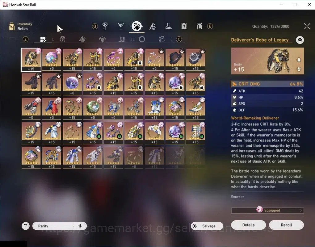 Honkai Star Rail Accounts Asia|TL 66|HyperCarry Team|11 Limited|Casto+Sign,E image 7