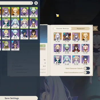 Genshin Impact Accounts Starter ASIA|starter|AR 32|1 Limited+2 standard|(Skirk,Mona,Keqing)+18*4 chara|MCmale|check