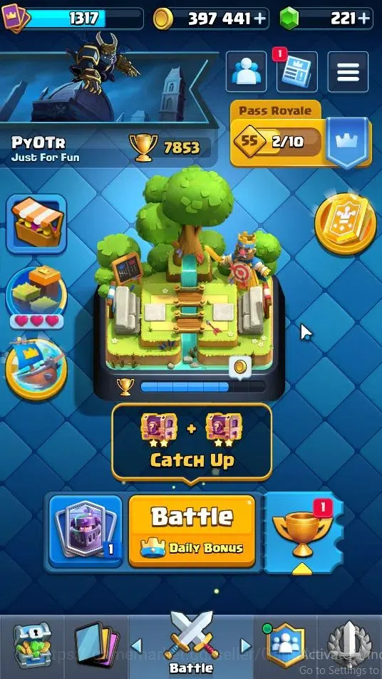 Clash Royale Accounts Lvl 1317|KTL 13|Trophy 7853|Card 120|4 Hero 8 EVO image 1