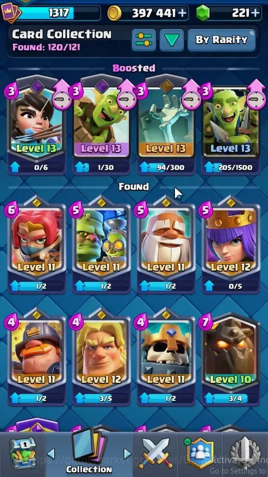 Clash Royale Accounts Lvl 1317|KTL 13|Trophy 7853|Card 120|4 Hero 8 EVO image 14