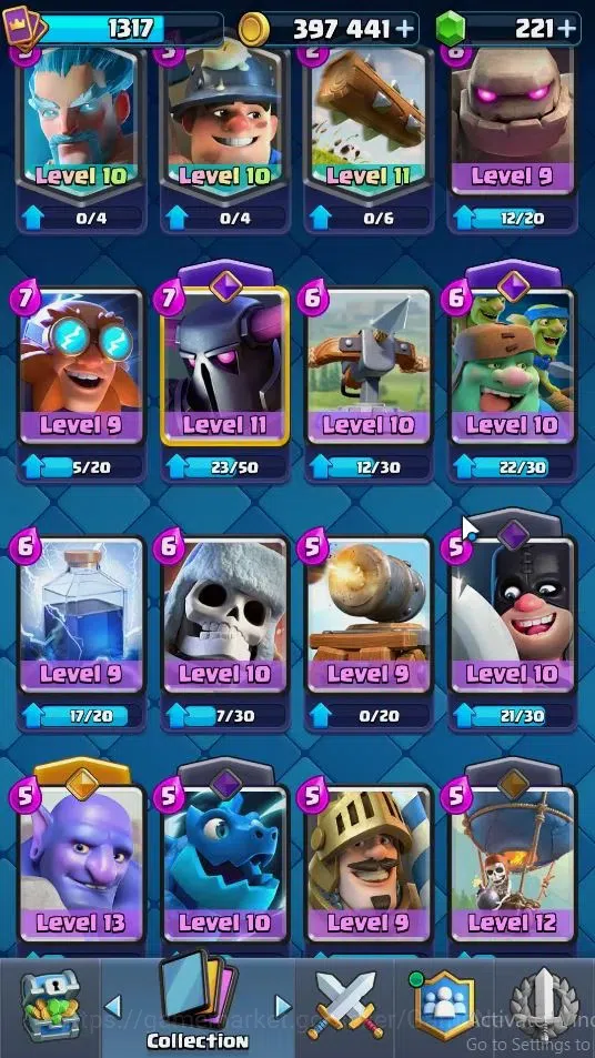 Clash Royale Accounts Lvl 1317|KTL 13|Trophy 7853|Card 120|4 Hero 8 EVO image 16