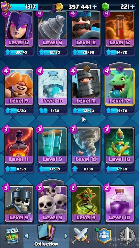 Clash Royale Accounts Lvl 1317|KTL 13|Trophy 7853|Card 120|4 Hero 8 EVO image 17