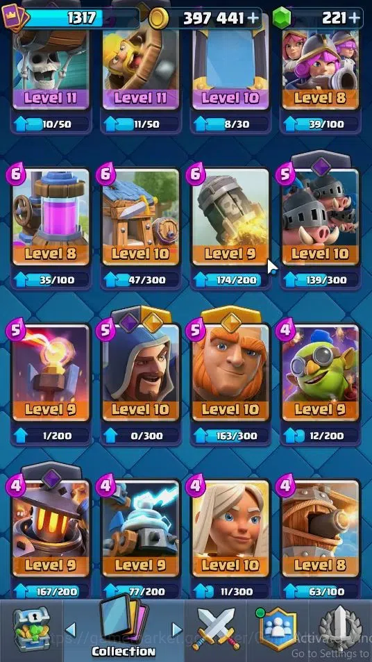 Clash Royale Accounts Lvl 1317|KTL 13|Trophy 7853|Card 120|4 Hero 8 EVO image 18