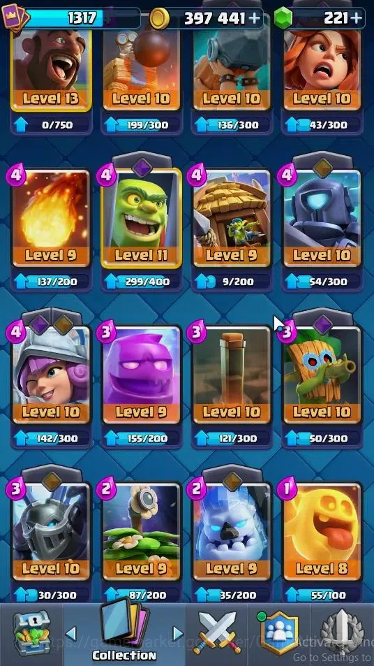 Clash Royale Accounts Lvl 1317|KTL 13|Trophy 7853|Card 120|4 Hero 8 EVO image 19