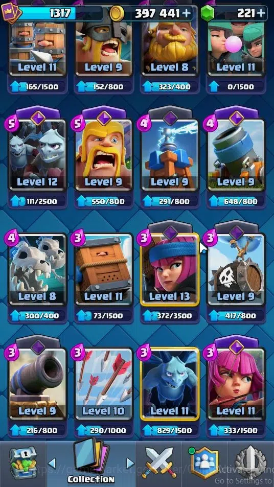 Clash Royale Accounts Lvl 1317|KTL 13|Trophy 7853|Card 120|4 Hero 8 EVO image 20