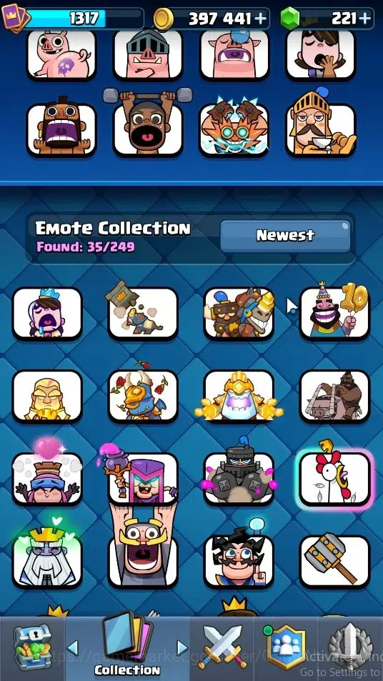 Clash Royale Accounts Lvl 1317|KTL 13|Trophy 7853|Card 120|4 Hero 8 EVO image 8